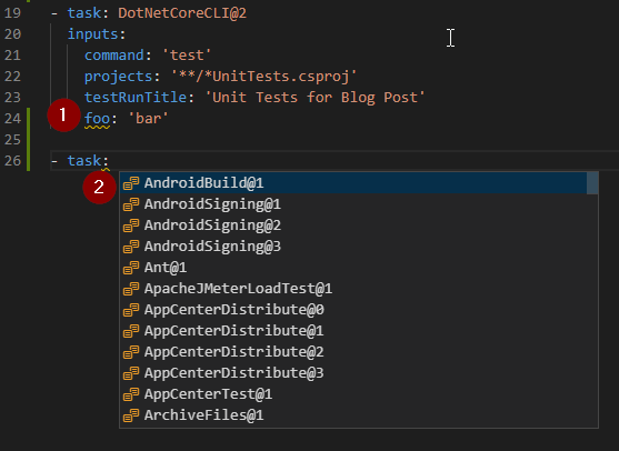 Using Azure Pipelines extension in Visual Studio Code