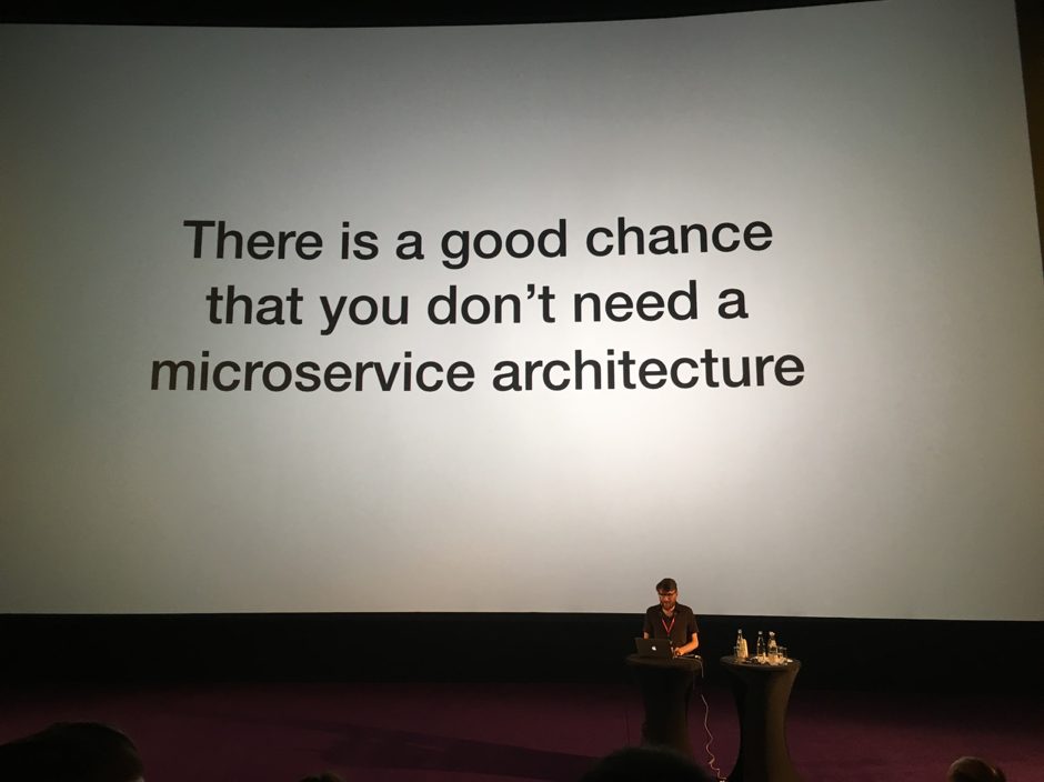 you probably don't need a microservice architecture