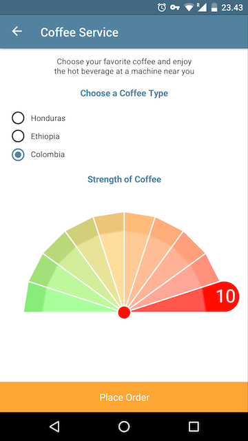 Conference official coffee app