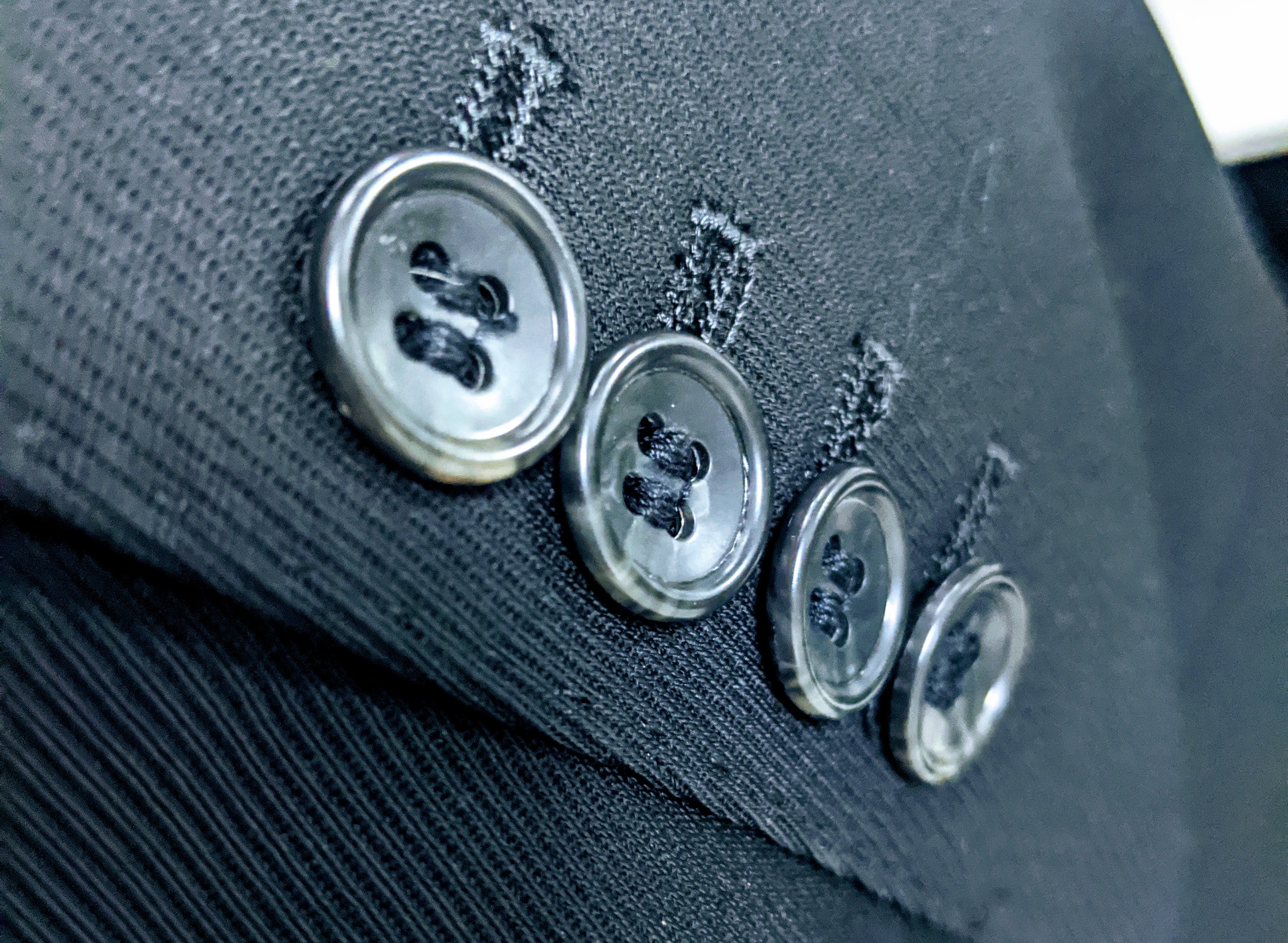 Closeup of buttons