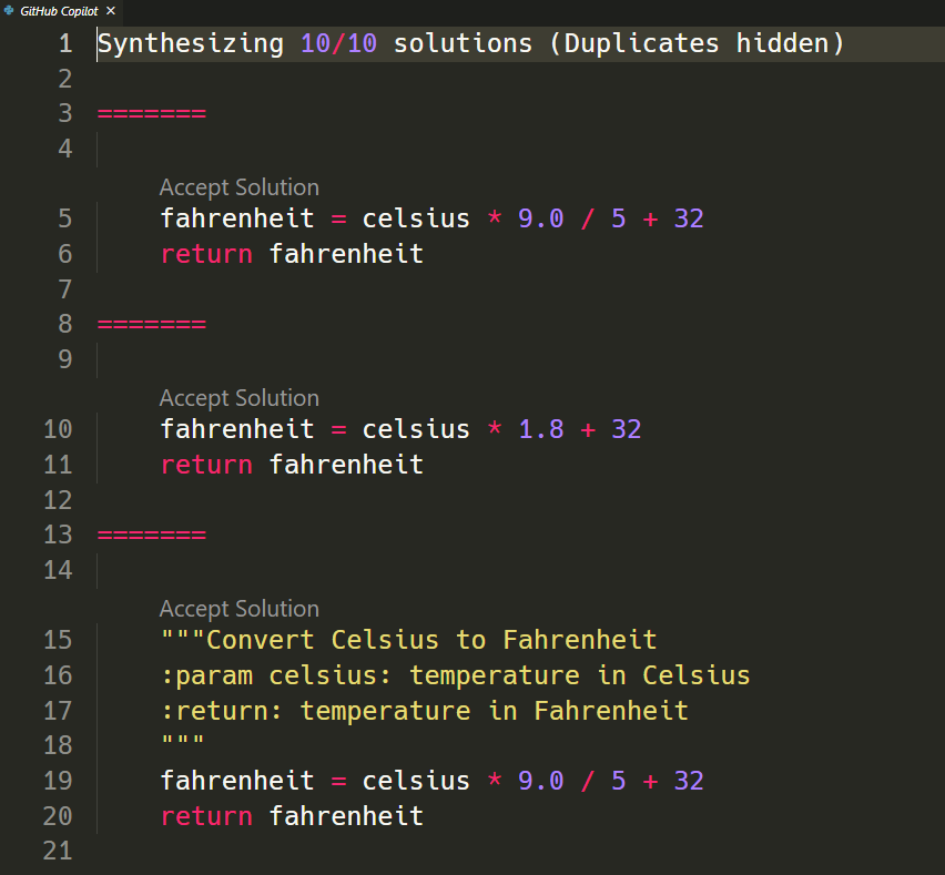 More suggestions for Celsius to Fahrenheit function