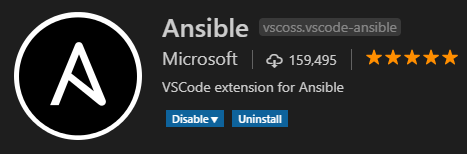VSCode Ansible extension