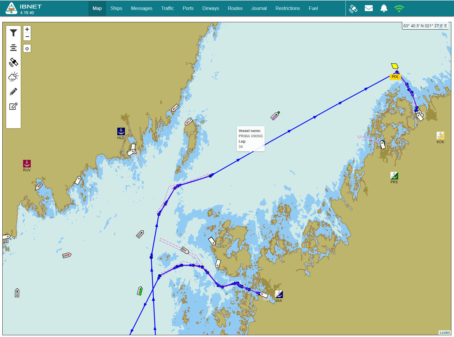 Route visualization