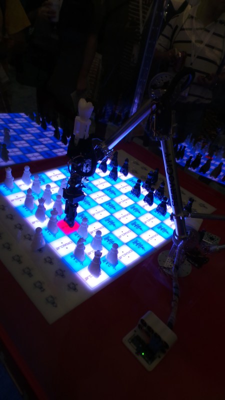 Robot playing chess